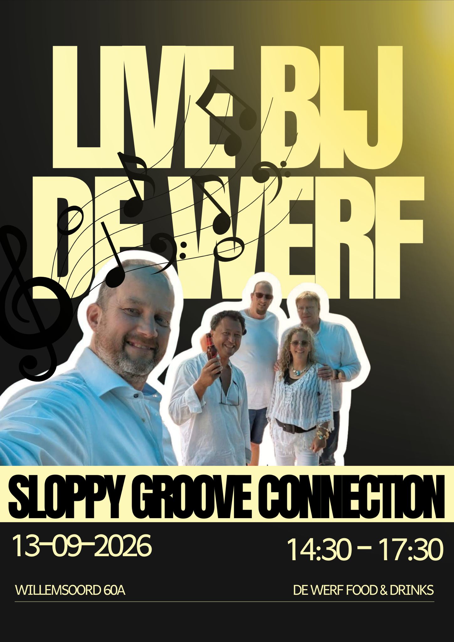 Sloppy Groove Connection live bij De Werf op 13 september 2026