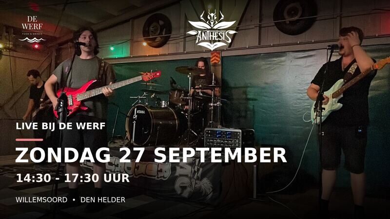 Anthesis live bij De Werf op 27 september 2026