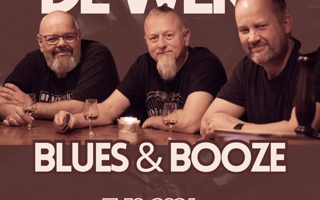Poster Blues & Booze live bij De Werf op zondag 11 oktober 2026, 14:30 tot 17:30 uur